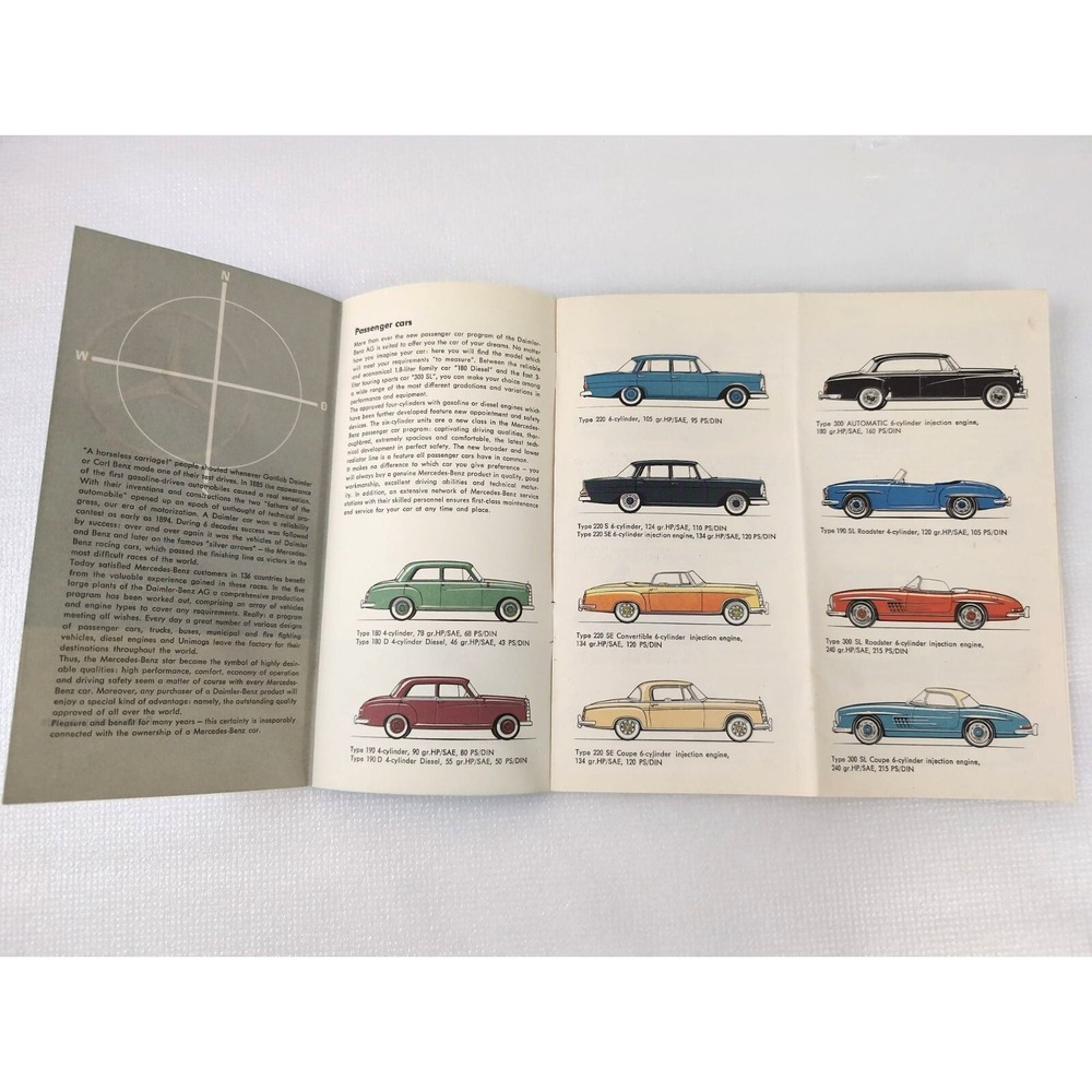 Vintage Mercedes Benz Production Program Brochure 1960s‎ Cars Trucks Buses